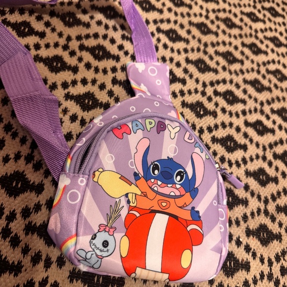 Purple Stitch lilo and stitch Character Mini sling bag - Picture 1 of 7